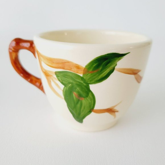 Vintage Franciscan Apple Teapot NO LID, Teacup & Saucer c1953-58 USA Fruit Decor - Picture 6 of 15